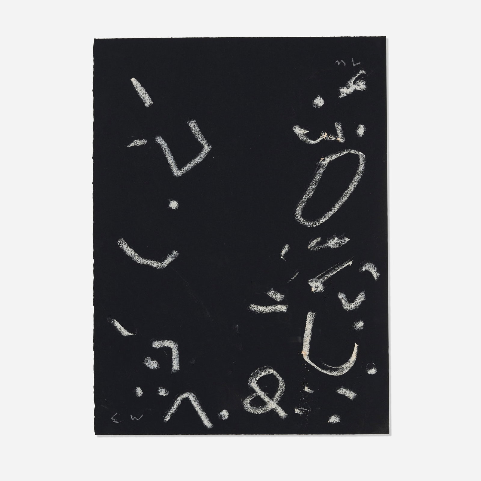 Emerson Woelffer, Untitled: Emerson Woelffer Untitled c. 1995 oil pastel on paper 30 h x 22.25 w in (76 x 57 cm) This work is being sold to raise scholarship funds for the Otis College of Art and Design. Signed and inscribed t