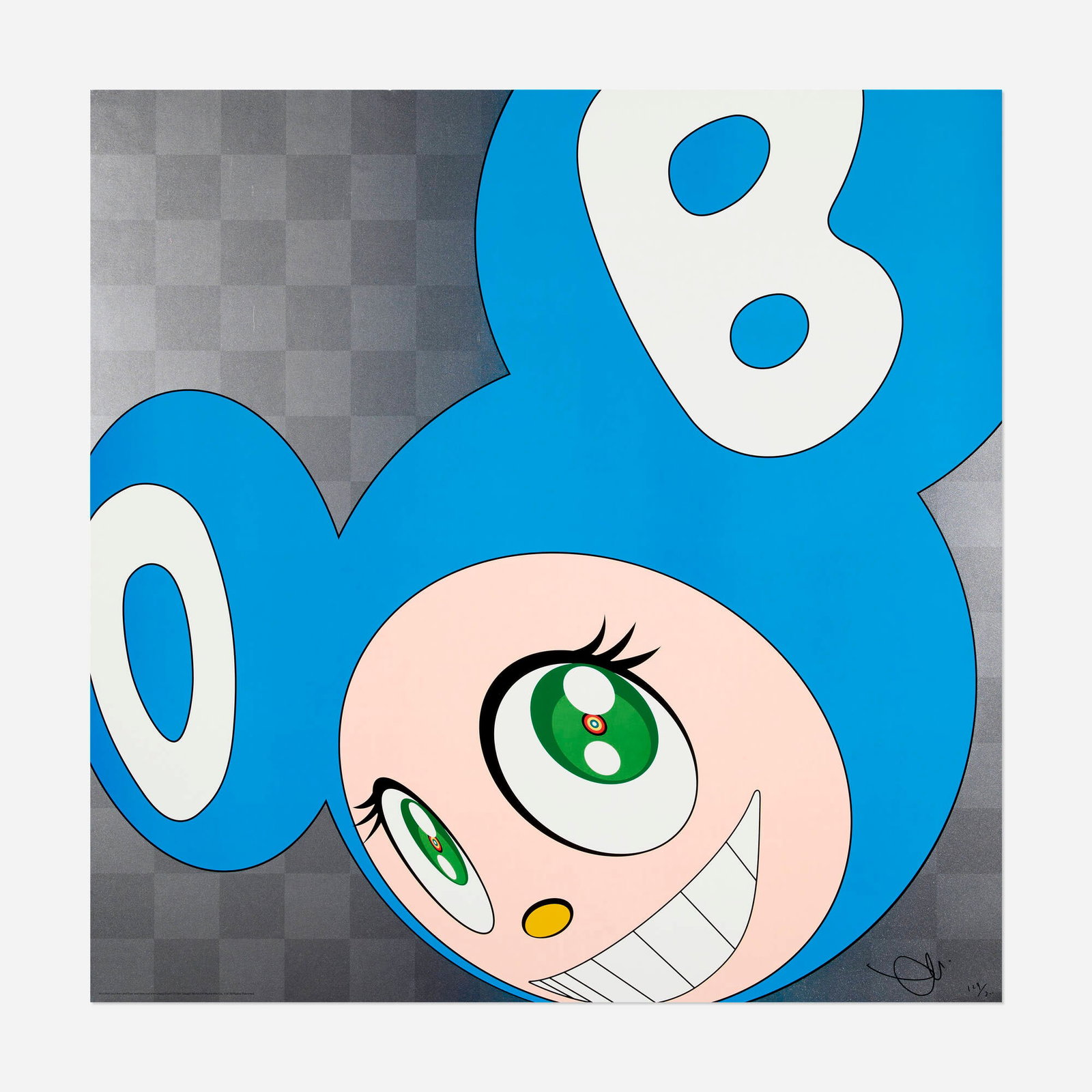 Takashi Murakami, And then, and then and then and then and then (Aqua Blue) (1 of 3)