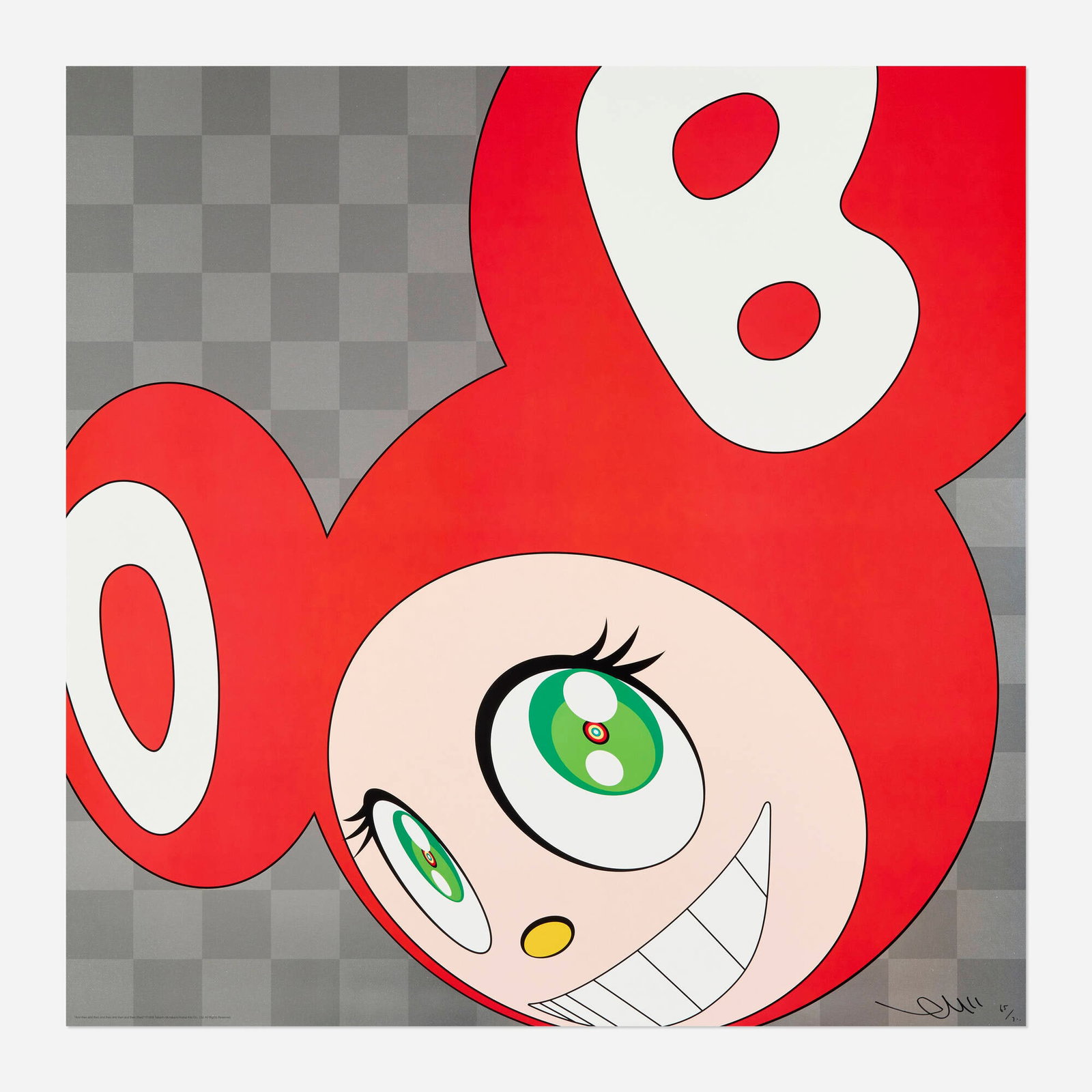 Takashi Murakami, And then, and then and then and then and then (Red) (1 of 3)