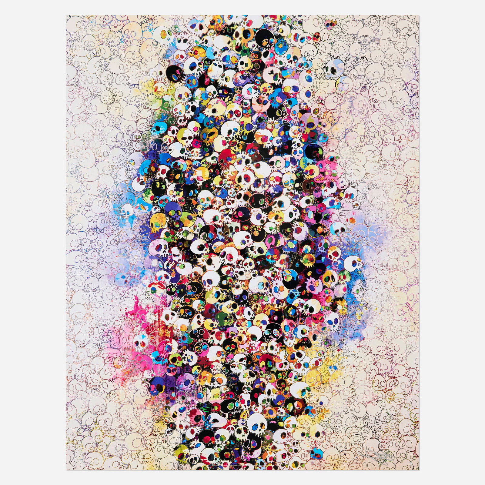 Takashi Murakami, Who's Afraid Of Red, Yellow, Blue & Death: Takashi Murakami Who's Afraid Of Red, Yellow, Blue & Death 2010 offset lithograph in colors 30.375 h x 23.625 w in (77 x 60 cm) Signed and numbered to lower right 'Takashi Murakami 228/300'. This work