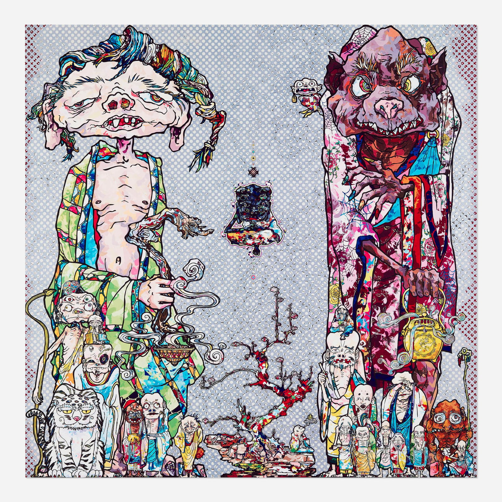 Takashi Murakami, Behold! Tis the Netherworld: Takashi Murakami Behold! Tis the Netherworld 2014 offset lithograph in colors 26.75 h x 26.75 w in (68 x 68 cm) Signed and numbered to lower right 'Takashi Murakami 39/300'. This work is number 39 fro