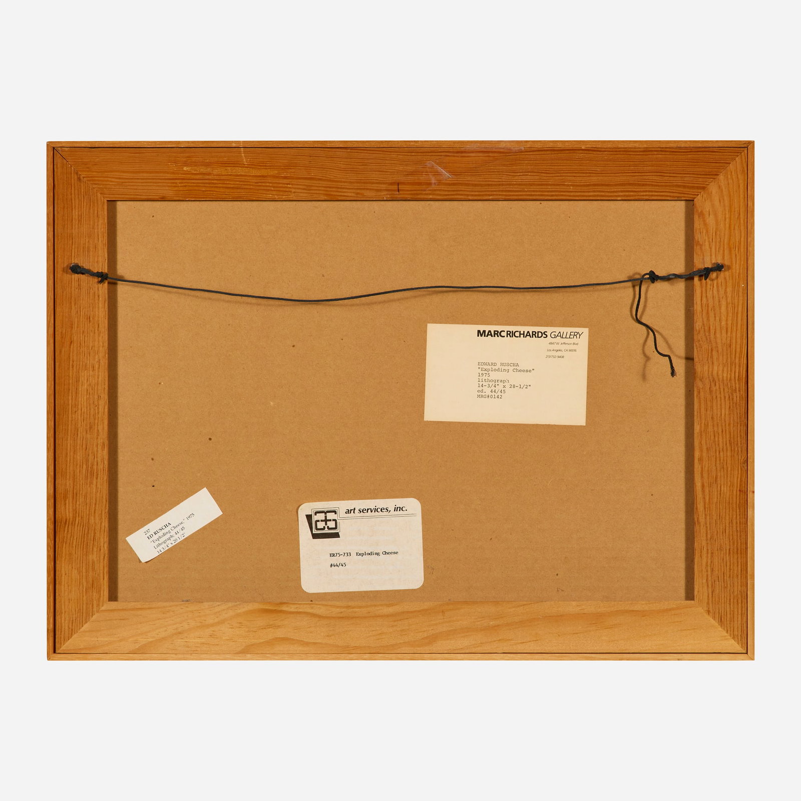 Ed Ruscha, Exploding Cheese (from the Various Cheeses series) - 3