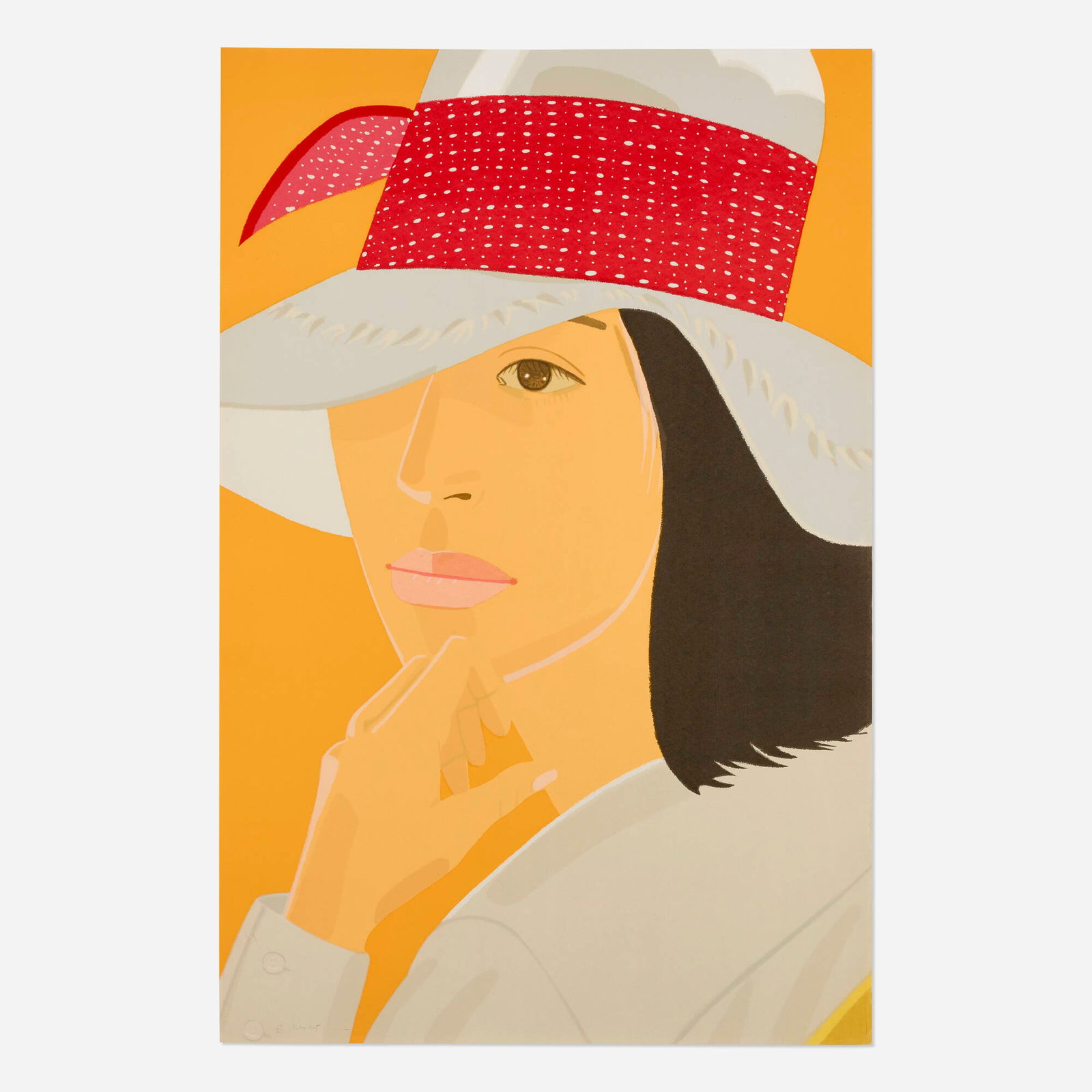 Alex Katz, The Red Band: Alex Katz The Red Band 1979 screenprint in colors on Stonehenge 54.875 h x 36.25 w in (139 x 92 cm) Signed and numbered to lower edge '17/60 Alex Katz'. This work is number 17 from the