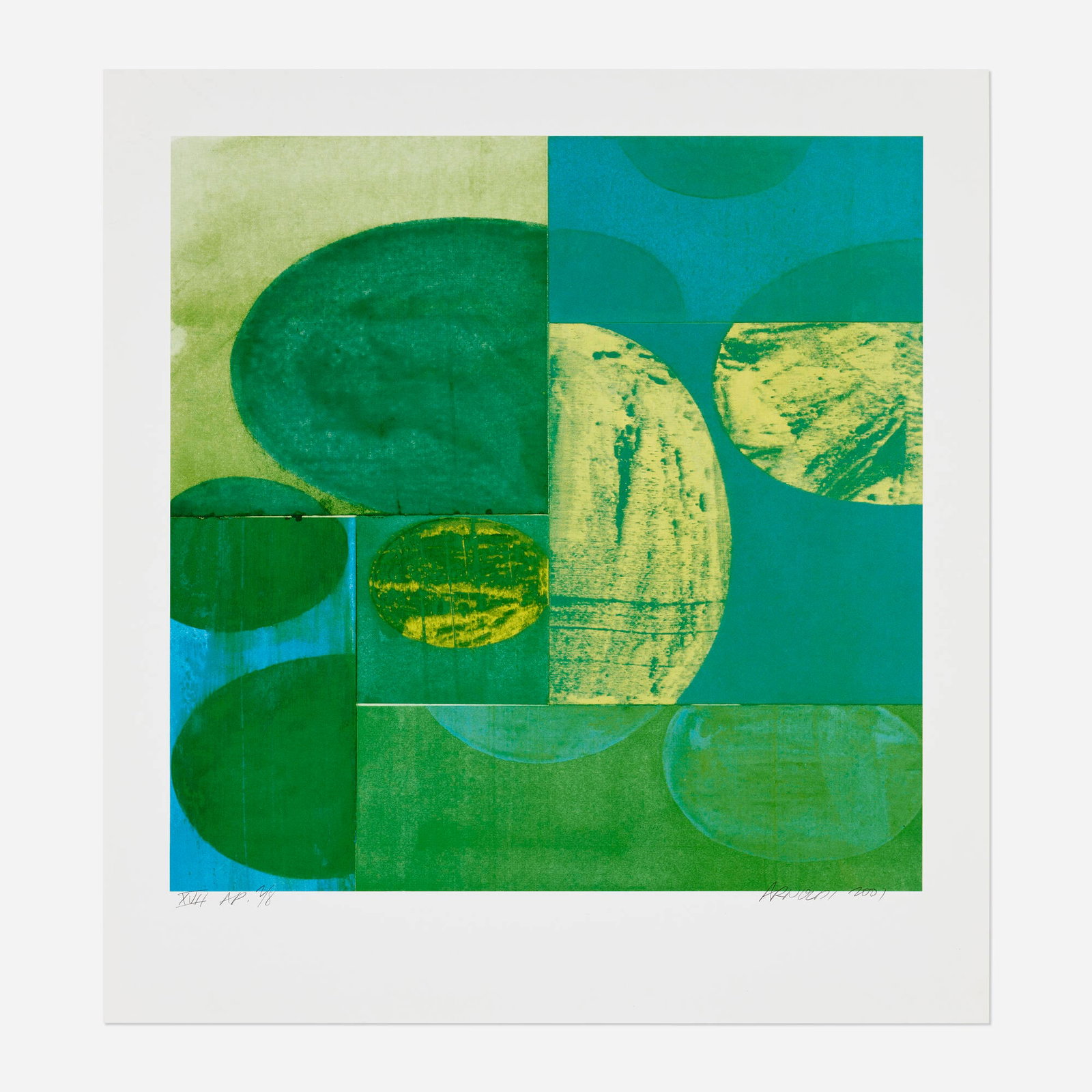 Charles Arnoldi, Untitled: Charles Arnoldi Untitled 2001 offset lithograph in colors image: 17 h x 17 w in (43 x 43 cm) sheet: 21.5 h x 20 w in (55 x 51 cm) Signed, dated, numbered and inscribed to lower edge 'XVII AP 2/8