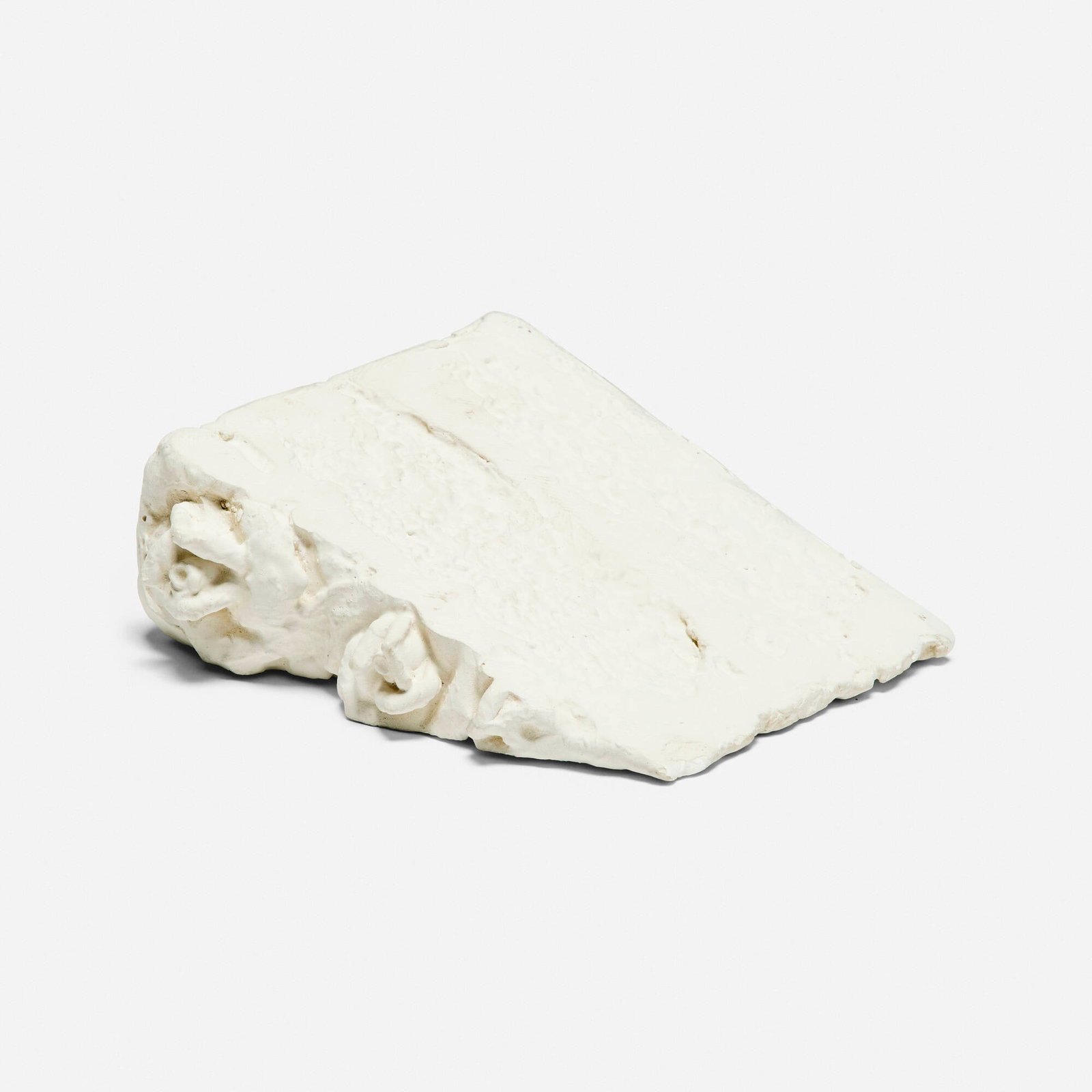 Claes Oldenburg, Wedding Souvenir: Claes Oldenburg Wedding Souvenir 1966 cast plaster 5.75 h x 6.75 w x 2.5 d in (15 x 17 x 6 cm) This work is from the approximate edition of 200 commissioned for the wedding of James Elliot, Senior