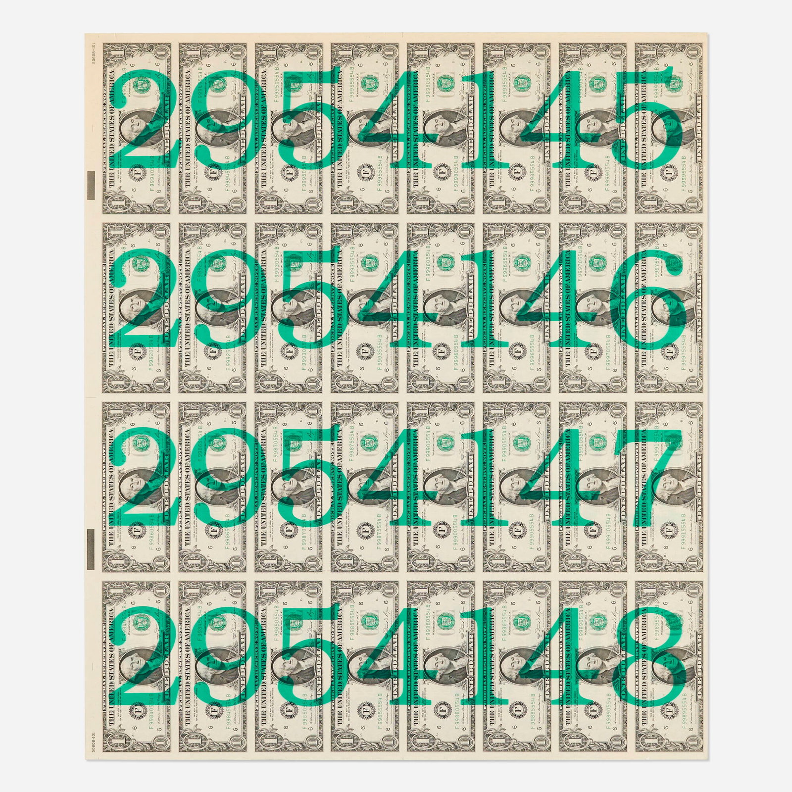 Jonathan Borofsky, Numbered Money (1 of 4)