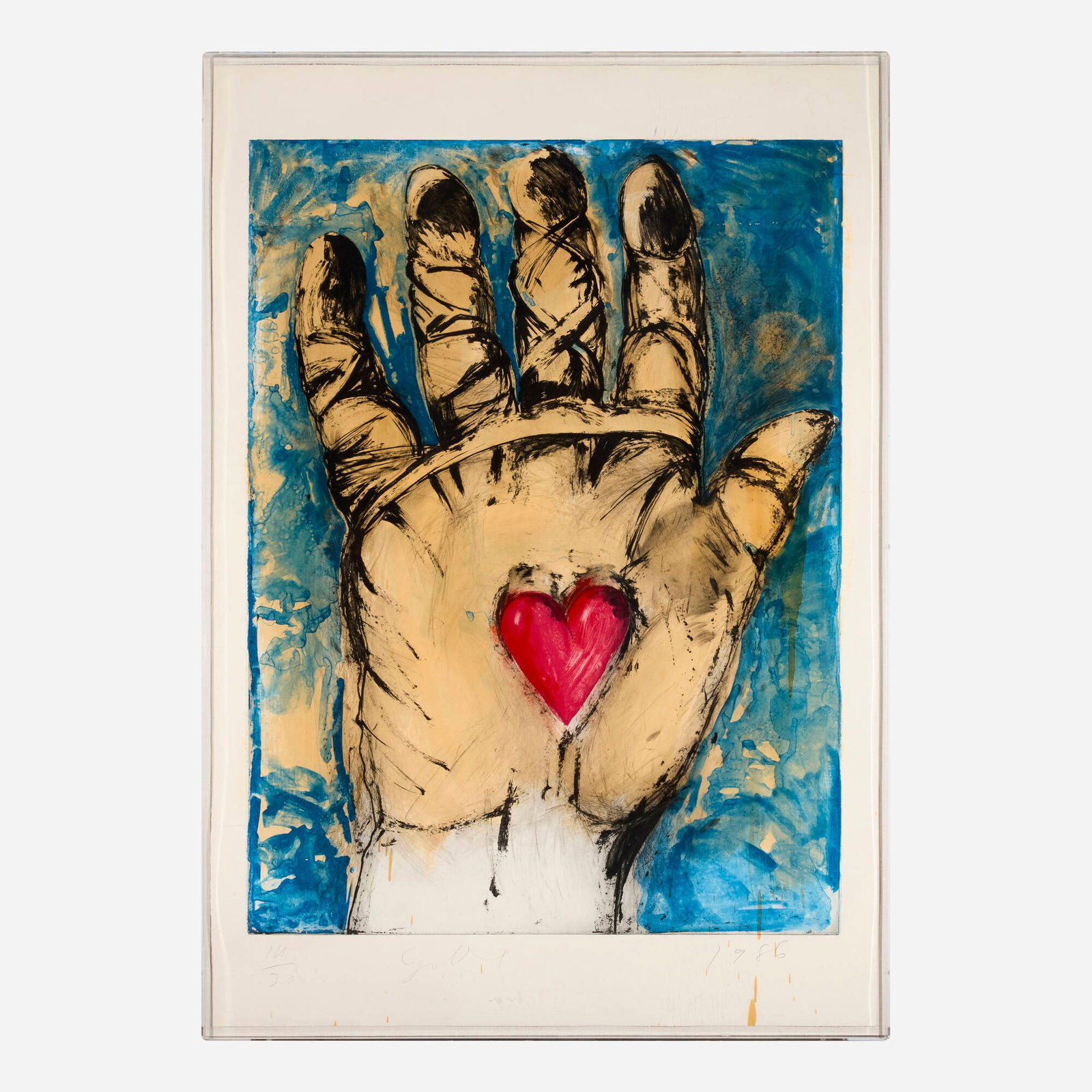 Jim Dine, Shellac on a Hand - 2