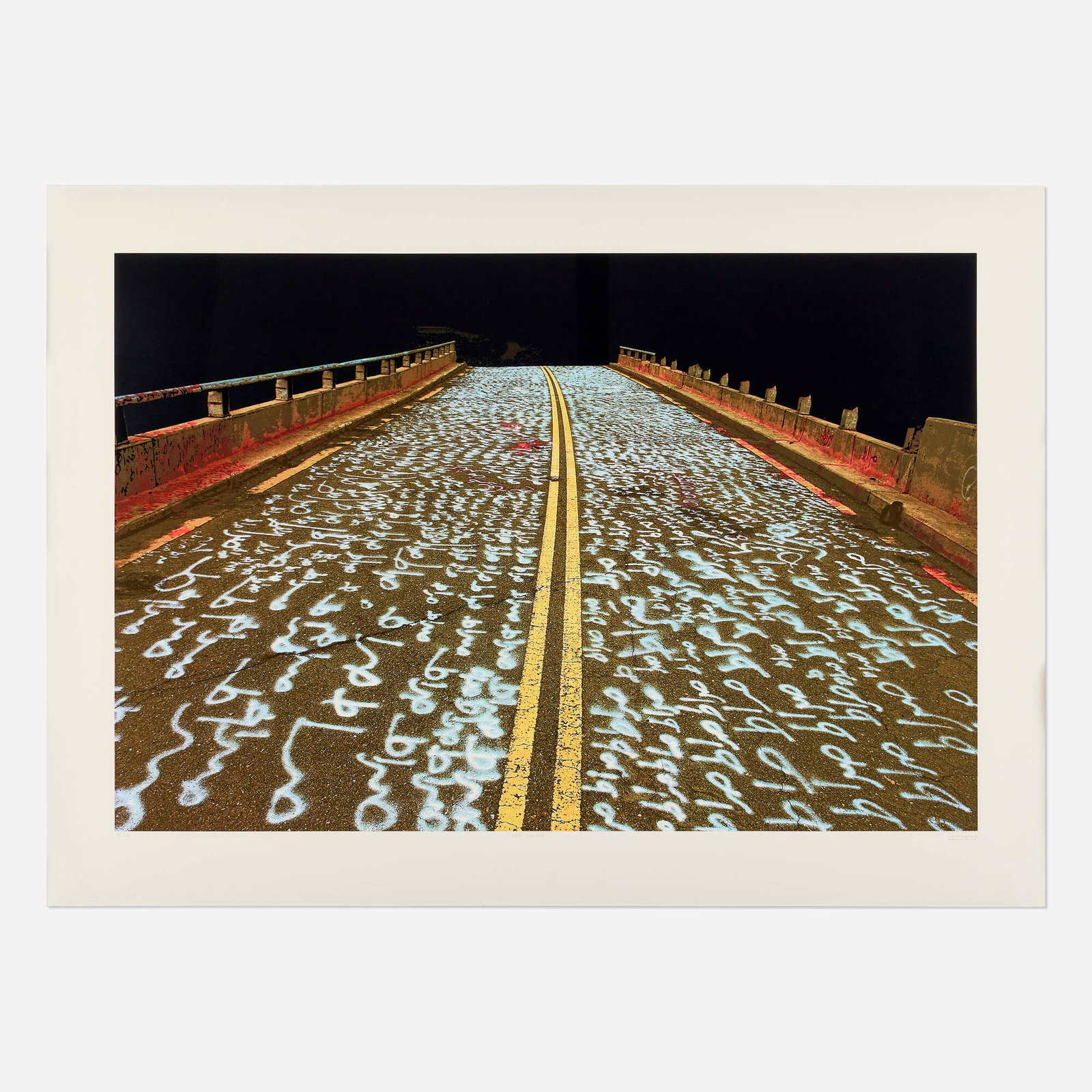 Abdulnasser Gharem, Siraat (The Path) (from the Performance of the Path series): Abdulnasser Gharem Siraat (The Path) (from the Performance of the Path series) 2011 screenprint in colors on Somerset image: 40.5 h x 60.5 w in (103 x 154 cm) sight: 50.5 h x 70.25 w in (128 x 178