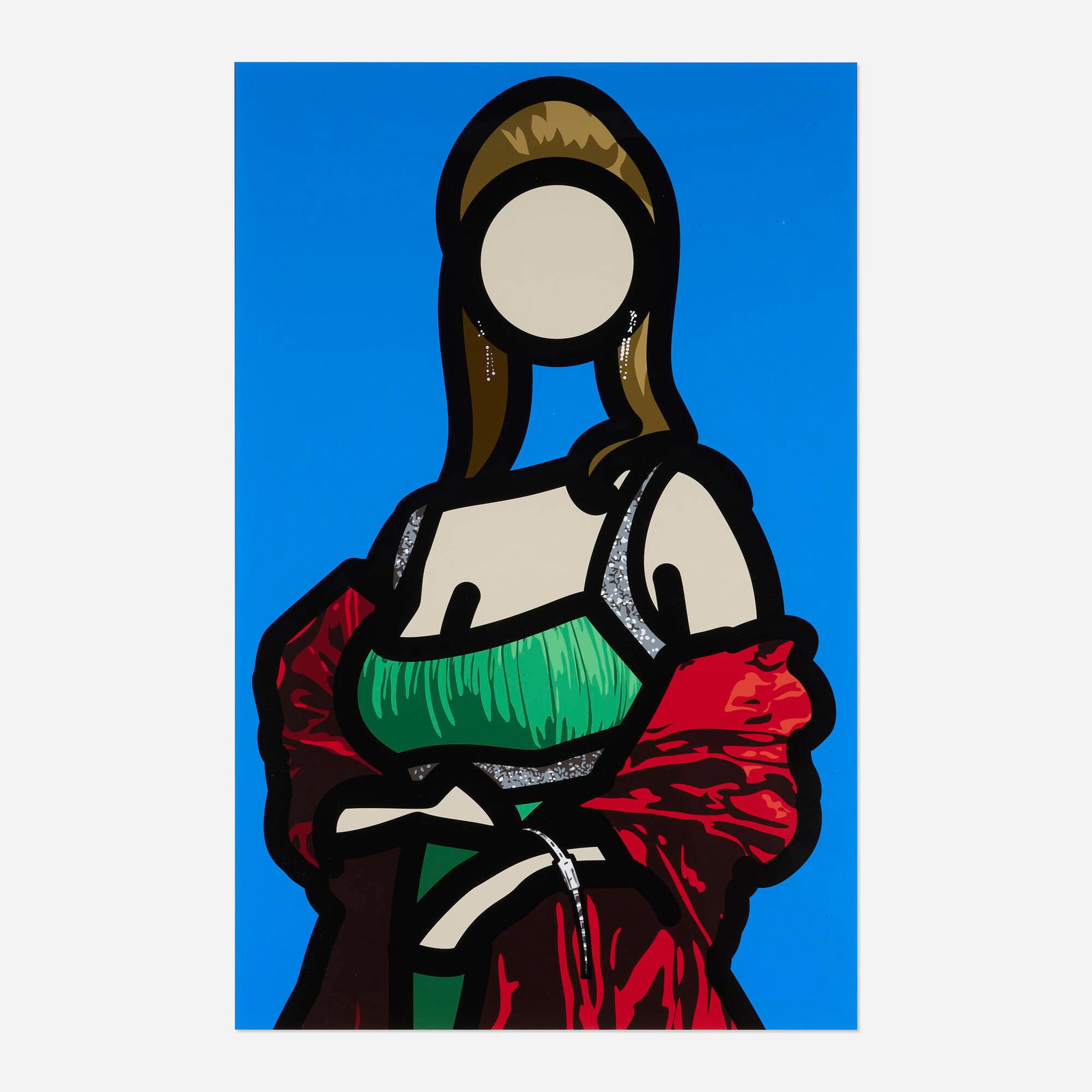 Julian Opie, Felicia: Julian Opie Felicia 2011 inkjet print in colors on Epson Premium Semigloss Photo mounted to aluminum in artist's frame image: 46.375 h x 31.75 w in (118 x 81 cm) sheet: 50.5 h x 35.5 w x 2.5 d in