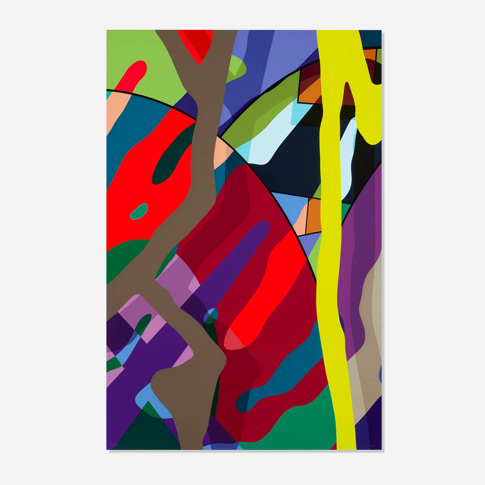 KAWS (Brian Donnelly), Untitled (from the Tension portfolio): KAWS (Brian Donnelly) Untitled (from the Tension portfolio) 2019 screenprint in colors on Saunders Waterford 35 h x 23 w in (89 x 58 cm) Signed, dated, and numbered to lower edge '51/100 Kaws