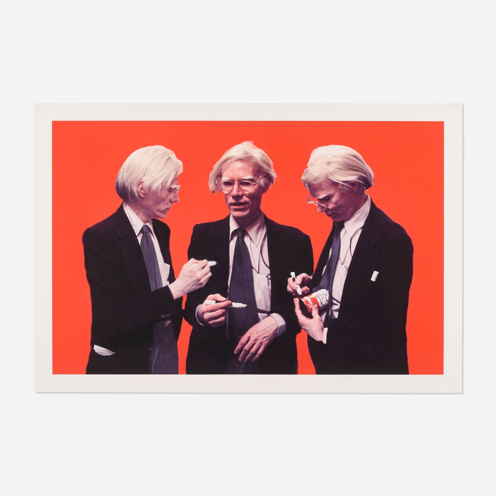 Stephen Verona, Andy Warhol The Signing: Stephen Verona Andy Warhol The Signing 2007 archival inkjet print image: 37.75 h x 58.25 w in (96 x 148 cm) sheet: 43 h x 63.5 w in (109 x 161 cm) Signed and numbered to lower edge '#7/20