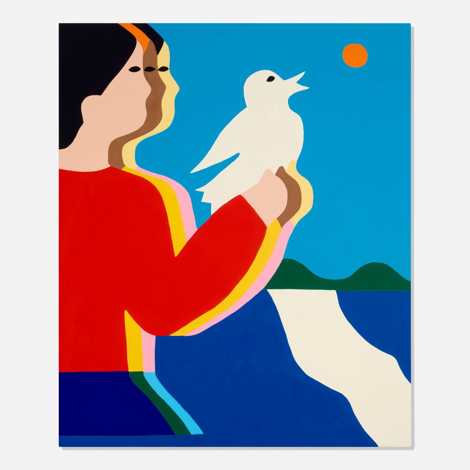 James Ulmer, Set Free: James Ulmer Set Free 2021 Flashe on canvas 42 h x 35 w in (107 x 89 cm) Signed, titled, and dated to verso 'James Ulmer Set Free 2021'. Exhibited: Wild Frontiers, 17 July - 21 August 2021,