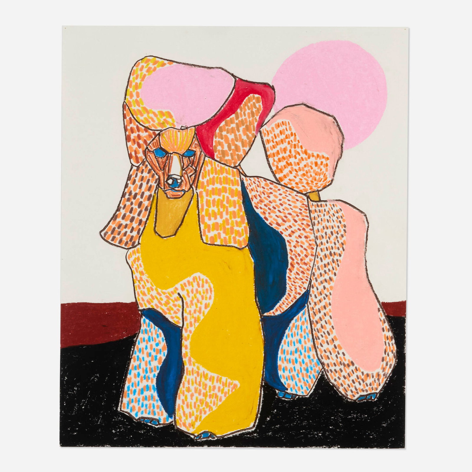 Susumu Kamijo, The Other Side of the Island: Susumu Kamijo The Other Side of the Island 2019 pencil, oil crayon and pastel on paper 20 h x 16.375 w in (51 x 42 cm) This work will ship from Lambertville, New Jersey.