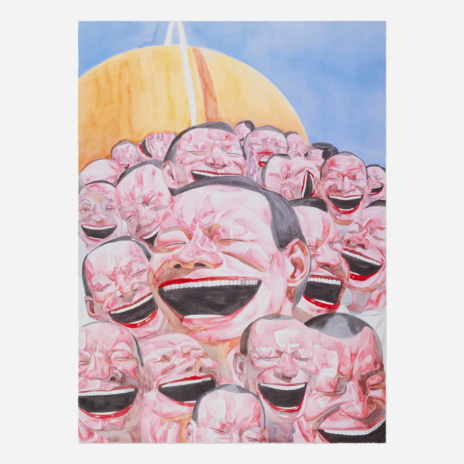 Yue Minjun, Untitled (Smile-ism No. 3) (1 of 3)