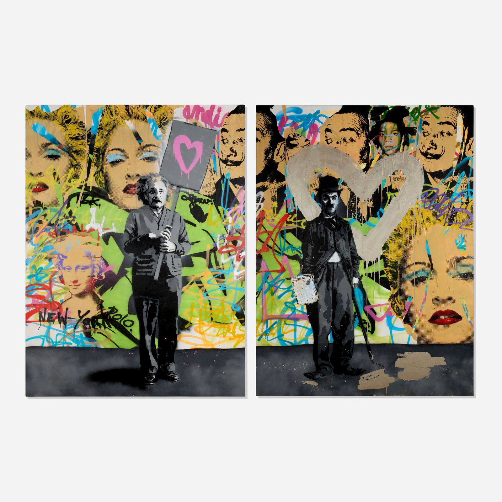 Mr. Brainwash, Untitled (diptych) (1 of 2)
