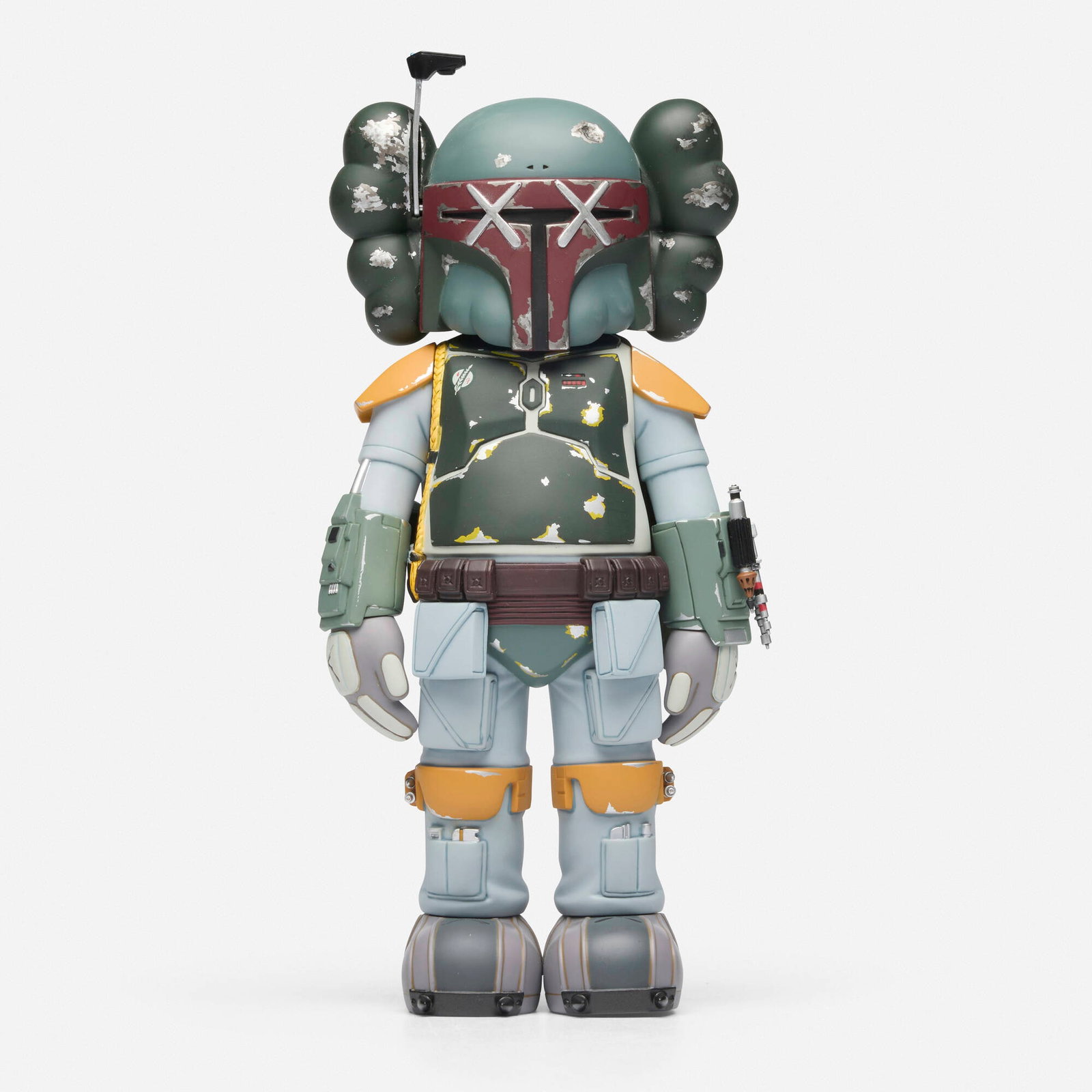 KAWS X Lucasfilm Ltd., Star Wars Boba Fett Companion: KAWS X Lucasfilm Ltd. Star Wars Boba Fett Companion 2013 painted cast vinyl 10.125 h x 4.75 w x 3.5 d in (26 x 12 x 9 cm) Printed signature, date and manufacturer's mark to underside '?2013