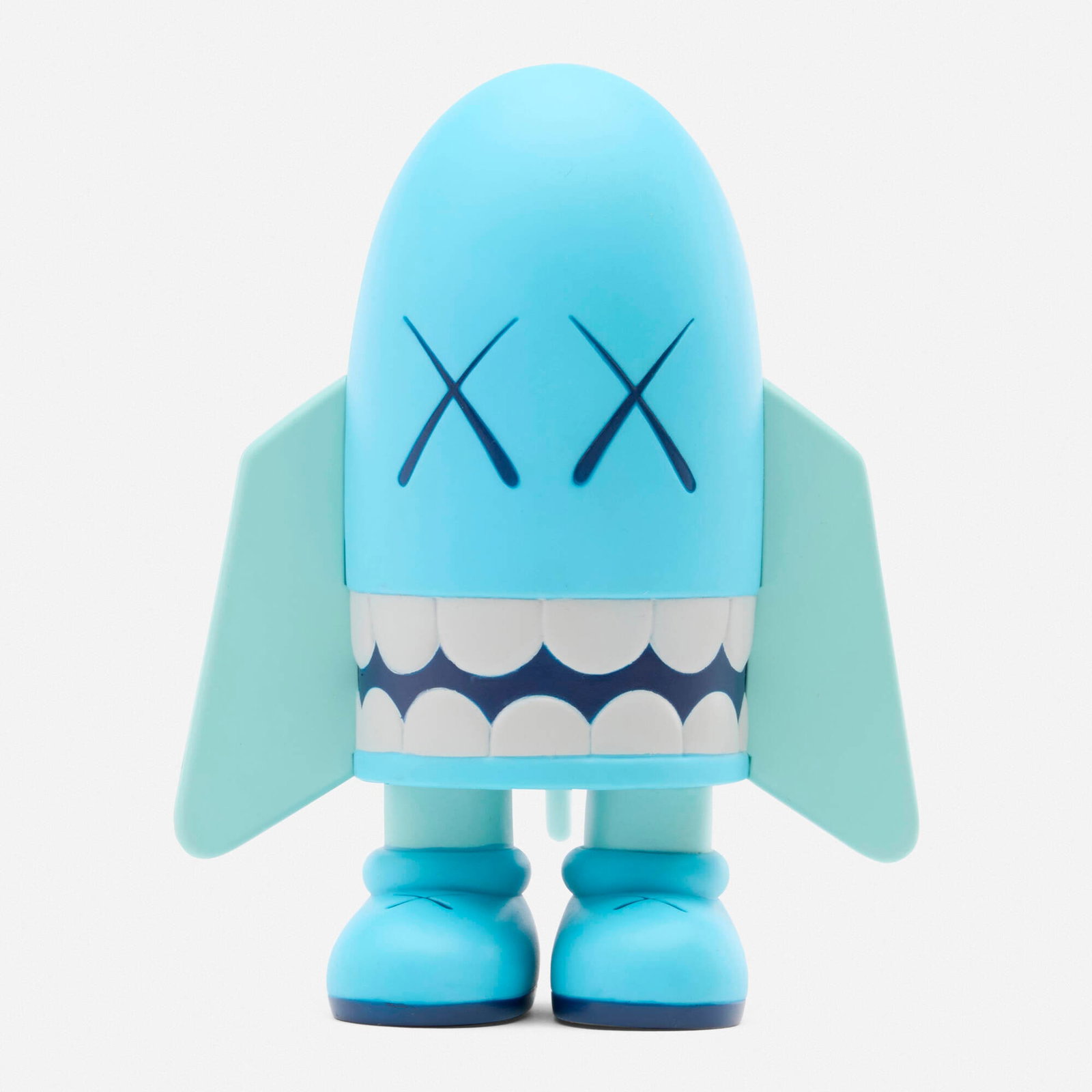 KAWS (Brian Donnelly), Blitz (Blue) and original drawing: KAWS (Brian Donnelly) Blitz (Blue) and original drawing 2004 painted cast vinyl 5.25 h x 4.25 w x 3.25 d in (13 x 11 x 8 cm) Impressed signature, date and manufacturer's mark to underside