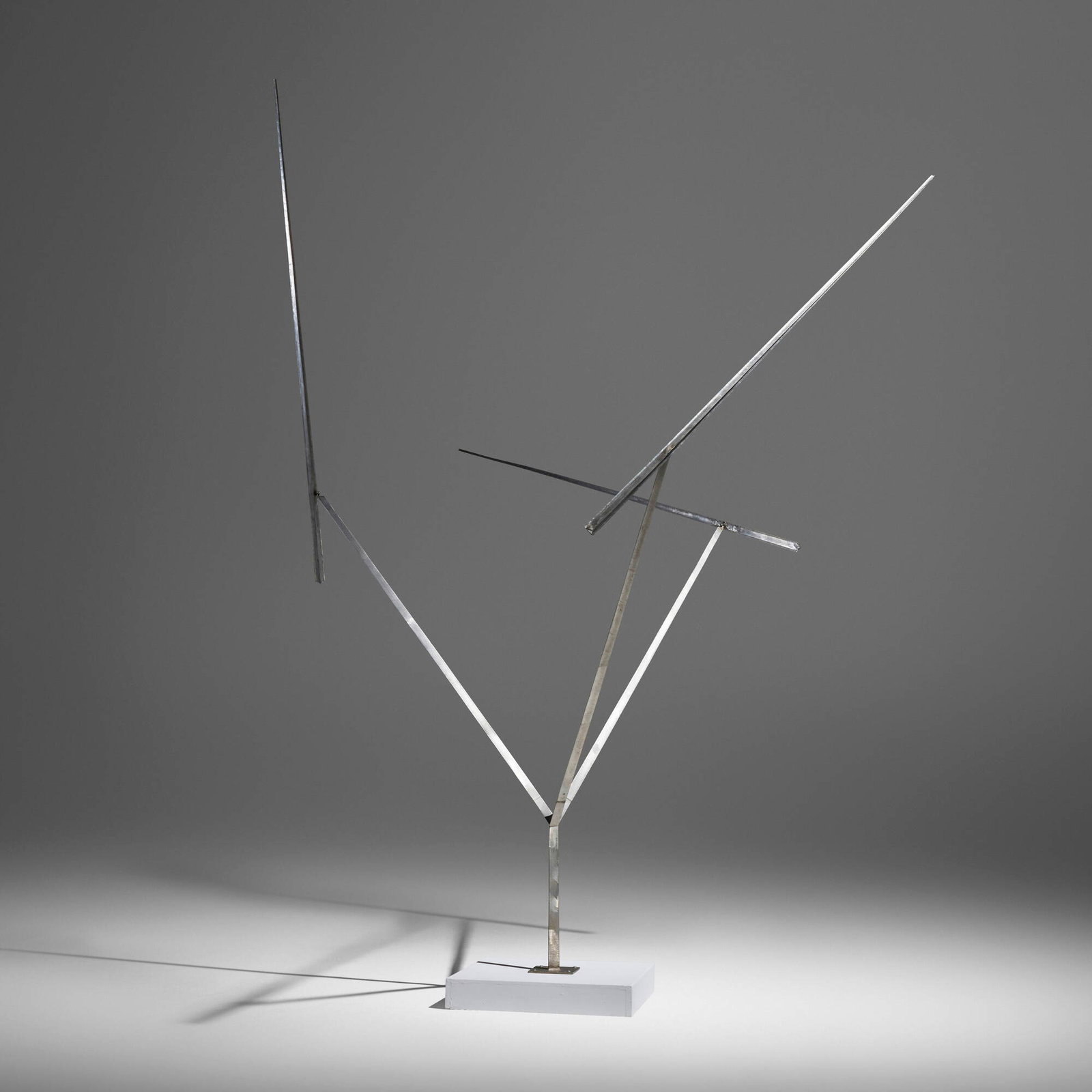 George Rickey, Three Lines Oblique Conical Path (1 of 6)
