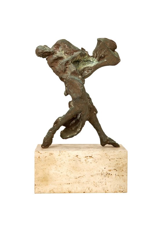 Jack Zajac, Metamorphosis: Jack Zajac Metamorphosis 1960 Bronze Signed "Zajac"; retains inventory label and sticker under base 10" x 9" x 3" Literature: Jack Zajac: Retrospective Exhibition Catalogue. San Diego: Fine Arts Galle