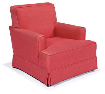 William "Billy" Haines, designer, Ledge Back Seniah: William "Billy" Haines, designer Ledge Back Seniah Chair Originally designed c. 1947; this example commissioned 1960 Custom designed for the 1015 North Beverly Drive residence 30.5" x 30.5" x 30" Prov