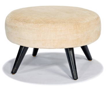 William "Billy" Haines, designer, Swivel stool: William "Billy" Haines, designer Swivel stool Custom designed for the 1015 North Beverly Drive residence; this example commissioned 1960 12" x 19.5" diameter Provenance: Rita Roedling, Beverly