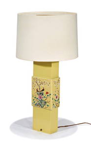 William "Billy" Haines, designer, Table lamp: William "Billy" Haines, designer Table lamp Custom designed for the 1015 North Beverly Drive residence; this example commissioned 1960 34.75" x 17" x 17" Provenance: Rita Roedling, Beverly Hills; Anit