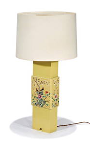 William "Billy" Haines, designer, Table lamp: William "Billy" Haines, designer Table lamp Custom designed for the 1015 North Beverly Drive residence; this example commissioned 1960 34.75" x 17" x 17" Provenance: Rita Roedling, Beverly Hills;