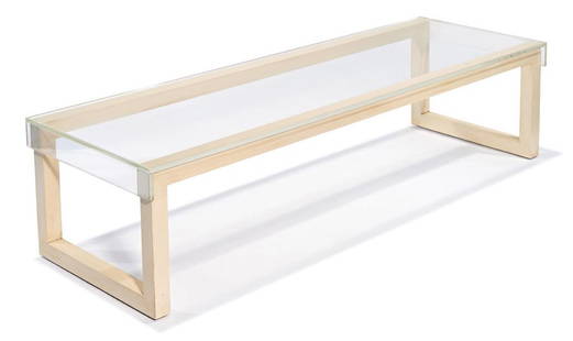 William "Billy" Haines, designer, Coffee Table: William "Billy" Haines, designer Rectangular coffee table Custom designed for the 1015 North Beverly Drive residence; this example commissioned 1960 15" x 60" x 21" Provenance: Rita Roedling, Beverly