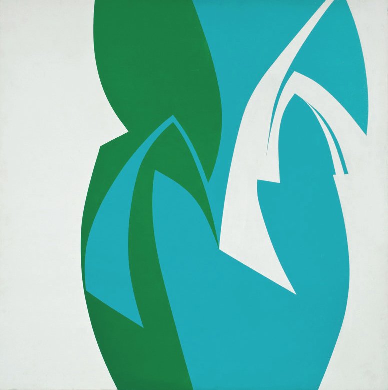 June Harwood, Untitled (Jigsaw series): June Harwood Untitled (Jigsaw series) 1975 Acrylic on canvas Signed and dated verso; inscribed "For Blanca/with Love y abrazos/from June" verso; bears the inscription "#10" verso; inscribed "Jigsaw se