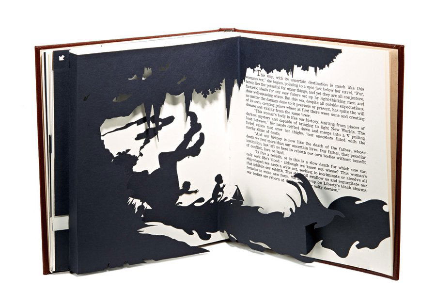 Kara Walker, Freedom, a Fable: A Curious ...: Kara Walker Freedom, a Fable: A Curious Interpretation of the Wit of a Negress in Troubled Times 2007 Leather bound volume of offset lithographs and five laser-cut, pop-up silhouettes on wove paper Fr