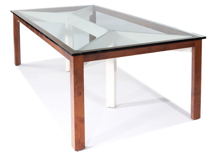Roy McMakin, Dining table: Roy McMakin Dining table Designed 1999 Domestic Furniture Co. 29.5" x 92" x 47" Artist and designer Roy McMakin (b. 1956) dissolves the border between art and utilitarian object in his custom&