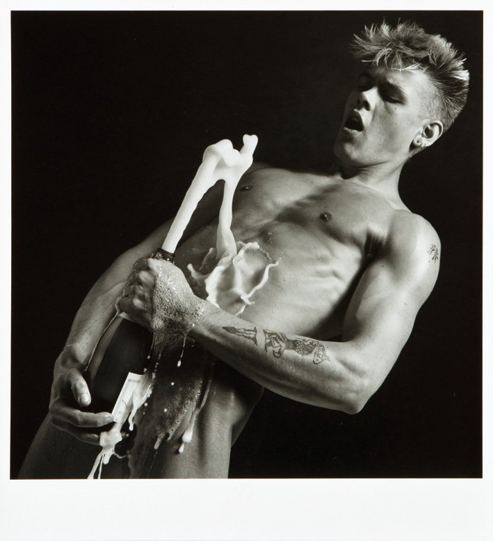 Erwin Olaf, Joy (Squares Series): Erwin Olaf Joy (Squares Series) 1985 Gelatin silver print #14 of 15 Signed in ink verso; titled with date and edition in ink verso Image: 14.5" x 14.75"; Sheet: 17" x 15.5" Provenance: Private Collect