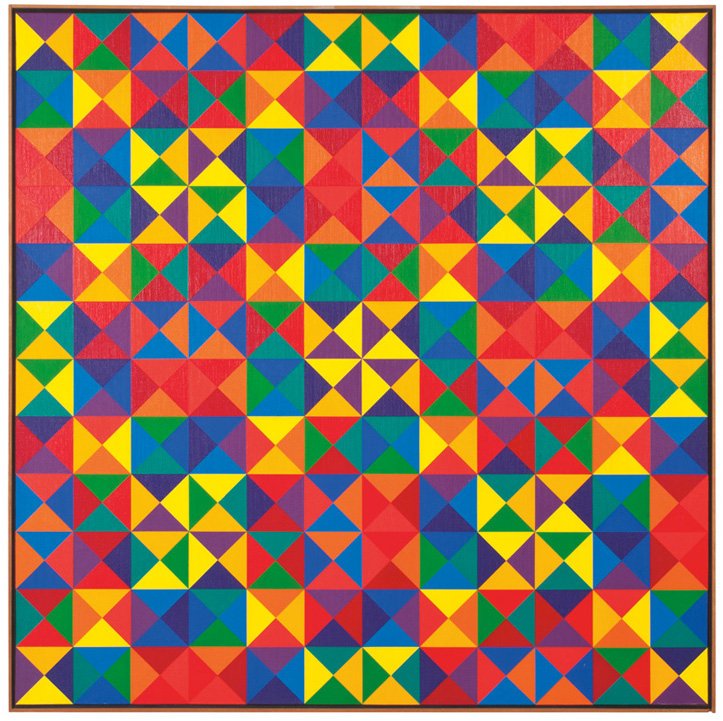 Karl Benjamin, #37: Karl Benjamin #37 1968 Oil on canvas Signed, titled, and dated on canvas stretcher verso Canvas: 50" x 50"; Frame: 51" x 51" Louis Stern has confirmed the authenticity of this work. It will be include