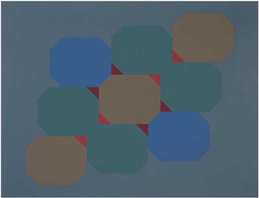 Karl Benjamin, #13 (Cloud series): Karl Benjamin #13 (Cloud series) 1978 Acrylic on canvas Signed, titled, and dated on canvas stretcher verso Canvas: 48" x 63"; Frame: 49.25" x 64.25" Provenance: Private Collection, Seattle, Washingto