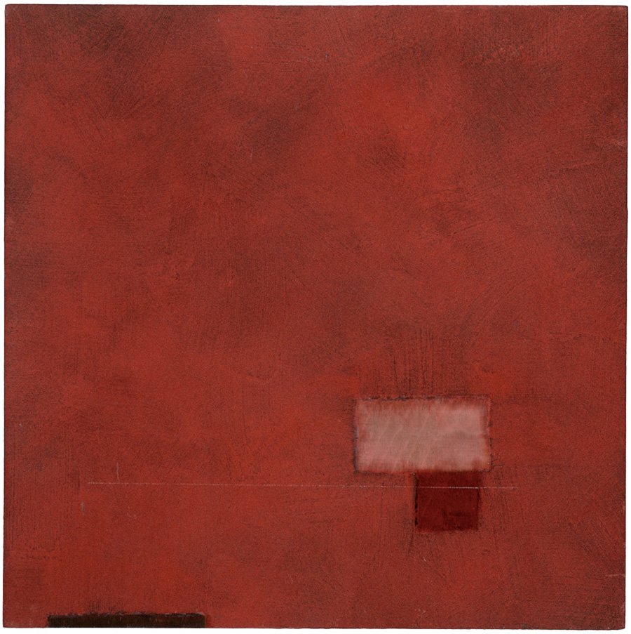 Felim Egan, Wood Note (V): Felim Egan Wood Note (V) 2000 Mixed media on wood panel Signed and dated in pencil verso Panel: 19" x 19" Provenance: Robert Brown Gallery, Washington, DC; Private Collection, Washington, DC (acquired