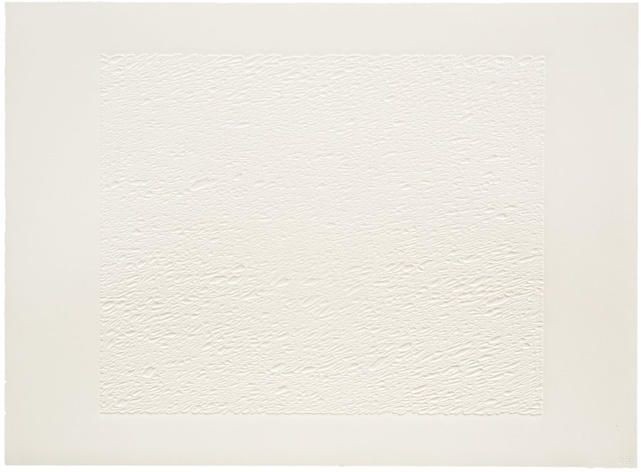 Ann Hamilton, Written (from The MOCA Portfolio): Ann Hamilton Written (from The MOCA Portfolio) 1999-2000 Embossing on Hahnemühle Copperplate paper #1 of 80 Published and printed by Gemini G.E.L., Los Angeles Signed and dated in pencil with edi