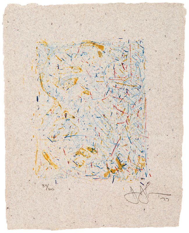 Jasper Johns, 0 Through 9: Jasper Johns 0 Through 9 1977; published 1978 4-color lithograph on La Paloma handmade paper #34 of 60 Published and printed by Gemini G.E.L., Los Angeles Signed and dated lower right margin of sheet