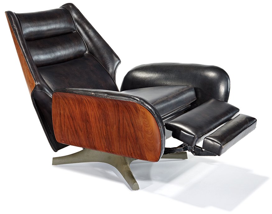 Raymond Loewy, Lounge chair: Raymond Loewy Lounge chair Designed c. 1966 BarcaLounger 43" x 37.5" x 33" Furniture
