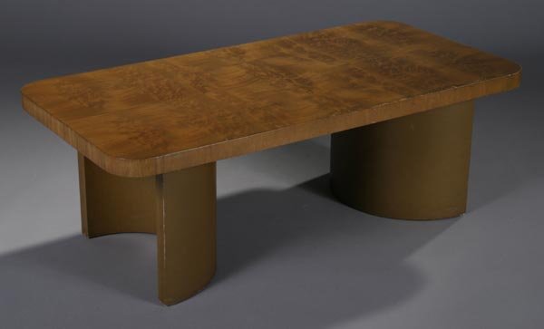 Gilbert Rohde coffee table, Herman Miller: Low coffee table Herman Miller, designed circa 1938 44"l x 22.25"w x 15.25"h