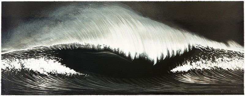 Robert Longo, Wave: Robert Longo Wave 2003 Color screenprint on paper #38 of 108 Published by the Lincoln Center/List Print and Poster Program, New York; printed by Brand X Editions, New York Signed and dated in graphite