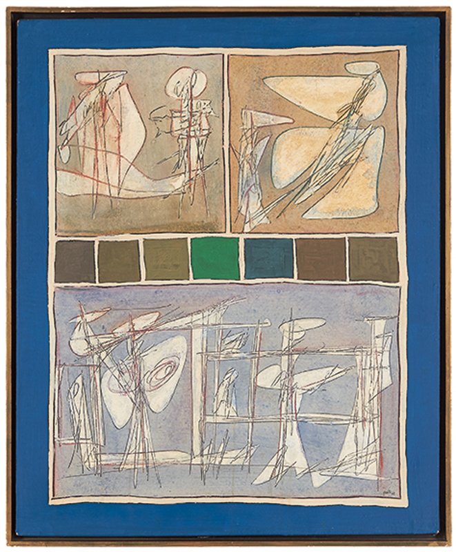 Achille Perilli, Lo Scopo Della Vita: Achille Perilli Lo Scopo Della Vita 1962 Oil on canvas Signed and dated "Perilli 62" lower right; signed, dated, and titled verso; retains Galeria Bonino, Ltd. label verso Canvas: 39.5" x 32"; Frame: