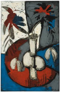 Claude Venard, Flowers in a Vase: Claude Venard Flowers in a Vase c. 1958 Oil on canvas Signed "C. Venard" lower right; bears the inscription in black felt-tip marker "No. 19" canvas stretcher verso; bears the inscription in ballpoint