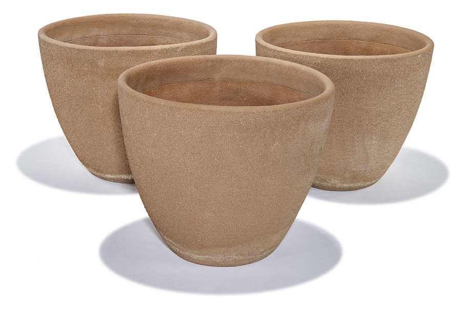 Stan Bitters, Scratch pots (3): Stan Bitters Scratch pots (3) Executed c. 1990 Hans Sumpf Each stamped "B2118/H.S.C." Each: 18" x 21" diameter