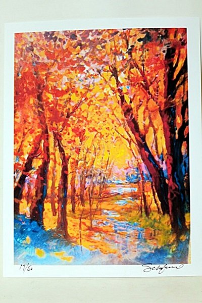 Beautiful Limited Edition By Artist Michael Schofield.: Limited Edition By Artist Schofield. Michael Schofield, landscape painter and printmaker, was born in Orlando, Florida in 1947, and moved with his family to Oakland, California that same year. Growing