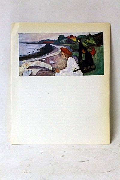 "Two People" Original Lithograph By Artist Munch.: Original Lithorgaph By Artist Munch. Painter Edvard Munch, born in 1863 in Löton, Norway, established a free-flowing, psychological-themed style all his own. His painting The Scream is one of the mos