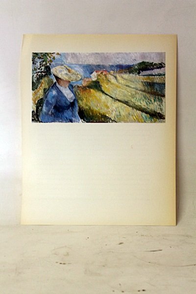 "Under the Mask Of A Woman" Original Lithograph By: Original Lithorgaph By Artist Munch. Painter Edvard Munch, born in 1863 in Löton, Norway, established a free-flowing, psychological-themed style all his own. His painting The Scream is one of the mos