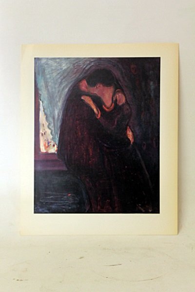 "The Kiss" Original Lithograph By Artist Munch.: Original Lithorgaph By Artist Munch. Painter Edvard Munch, born in 1863 in Löton, Norway, established a free-flowing, psychological-themed style all his own. His painting The Scream is one of the mos