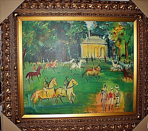 "Horses" - Jean Dufy - Limited Edition: Attributed to Jean Dufy; Jean Dufy was born in Le Havre in 1888, the seventh of eleven children. His father was an accountant in a metallurgy company as well as a talented amateur musician. We have ve