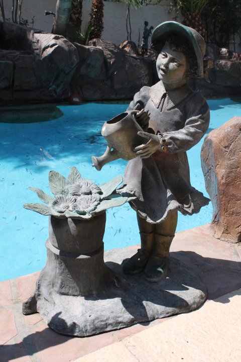 Large Bronze Sculpture- Laura by Moreau: Large Bronze Sculpture- Laura by Moreau; dimensions are about 33x25x14