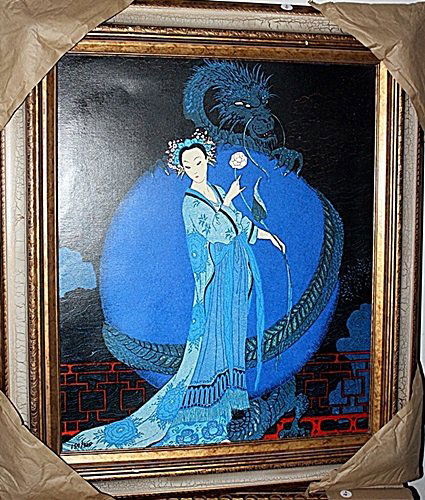 "Personnages de Comedie" by Barbier: In the Manner of Georges Barbier. Georges Barbier was a painter, designer and illustrator and easily one of the greatest French illustrators of the early 20th Century. Barbier was a leading figure in